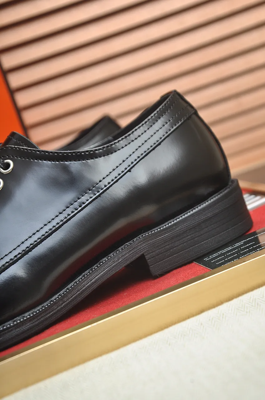 Men's shoes💰540💶[HERMES] (cowhide lining)🍀Italian top luxury🍀He does not pursue novel styles and gorgeous colors, but attracts the favor of successful men with his flawless, elegant and classic style. Formal leather shoes This very comfortable, simple and stable style allows you to easily match any style! The pattern is absolutely 1:1 refined from the original case, and we strive for excellence in materials, imported cowhide + cowhide lining💪💪💪extraordinary texture👍! .Code number: 39-45 (45 customized)